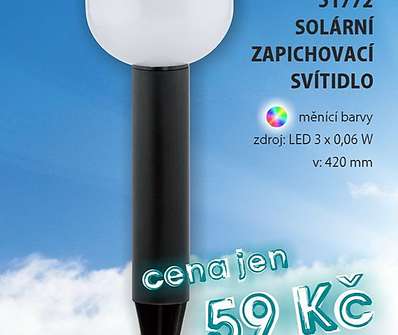 51772 Solární zapichovací svítidlo