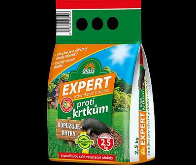 Trávníkové hnojivo proti krtkům 2,5 kg